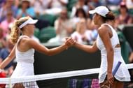 Madison Keys and Mirra Andreeva at the 2023 Wimbledon Championships.
